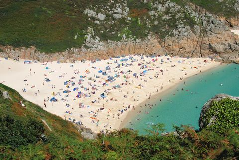 Pláž Porthcurno