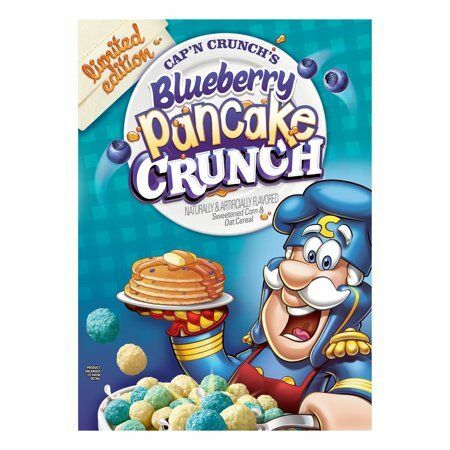 Cap'n Crunch Breakfast Cereal, Crberry Blueberry Crunch, 15,4 oz Box