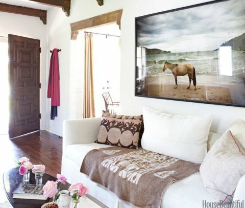 obývací pokoj malování koně
