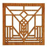 Frank Lloyd Wright Lake Ženeva Trivet z tvrdého dřeva