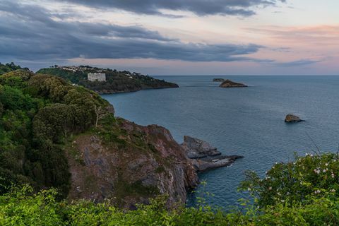 Daddyhole Cove, Torquay, Torbay, Anglie