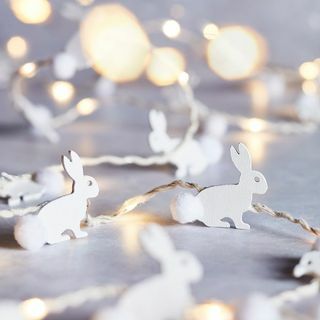 20LED dřevěných mikrosvětel Bunny