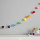 FLOUR SHOP String Lights Rainbow Pom Pom