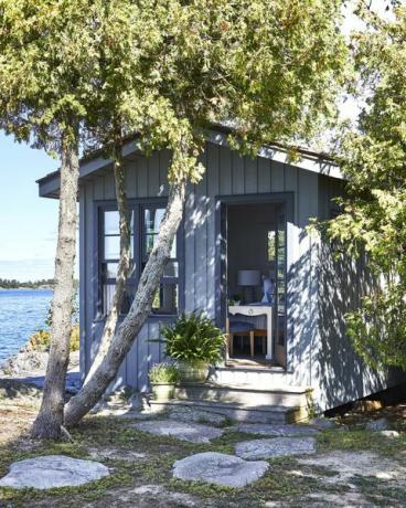 dům sarah richardson krásný dům u jezera