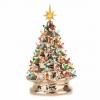 Tento zlatý keramický vánoční strom dodá vaší výzdobě nádech lesku