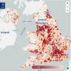 Britská loupežná hotspoty odhalená v mapě interaktivní kriminality sociálních médií