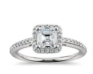 asscher cut ring blue nile