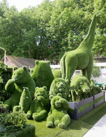 výstava umělé trávy od easigrass na květinové výstavě rhs chelsea 2017