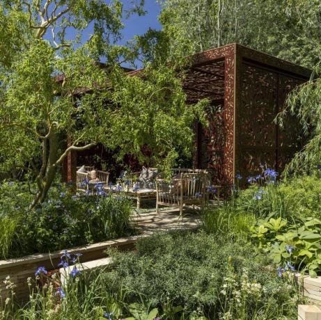 morris and co navrhla ruth willmott sponzorovaná morris co show garden rhs chelsea flower show 2022