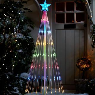 5,5 stop vodopádové LED osvětlení vnitřního venkovního vánočního stromu