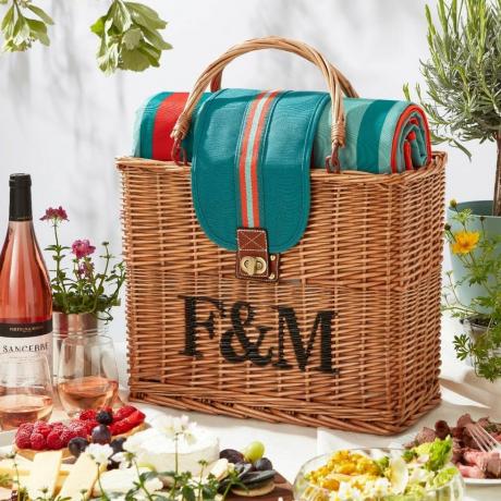 Fortnum's Hamper Tote s voděodolnou piknikovou dekou