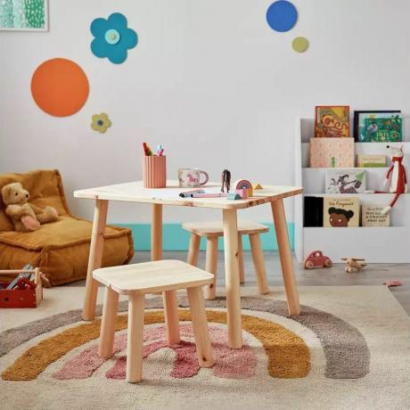 Habitat Kids Felix Pine Stůl a 2 židle