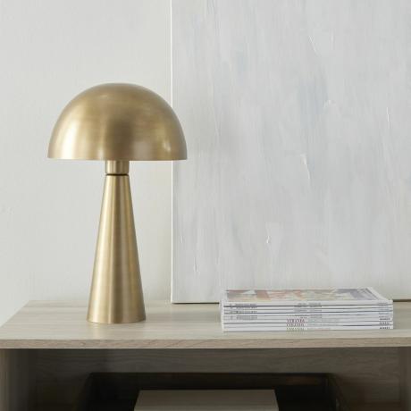 Nourison zlatá houbová akcentová stolní lampa