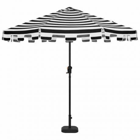 9 stop Deštník na terasu v černém a bílém pruhu Cabana