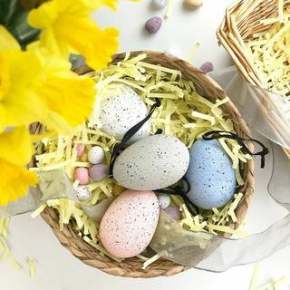 Skvrnitá keramická pastelová velikonoční vajíčka