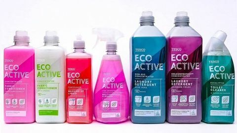 Produktová řada Tesco Eco Active pro ekologické čištění