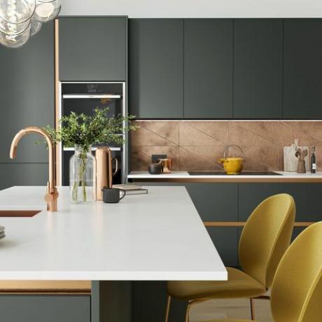 moderní kuchyně design kovové akcenty dům krásná islington kuchyně alpské homebase