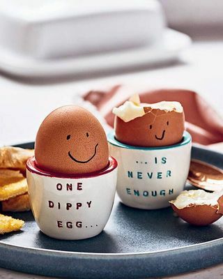 Personalizovaný pár keramických šálků na vejce