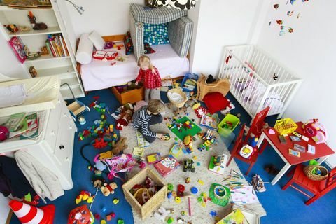 Dětská špinavá ložnice