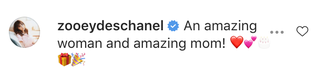 zooey deschanel instagram komentář