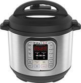 Elektrický tlakový vařič Instant Pot Duo V2 7 v 1, 6 Qt, 5,7 L 1 000 W, Broušená nerezová ocel / Černá, 220-240 V, Nerezová vnitřní nádoba