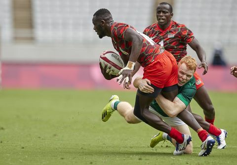 Keňa v Irsku rugby pool c olympiáda den 4