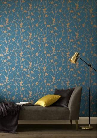 Graham a Brown Chelsea Flower Show inspirované tapety: Chelsea, Meiying Teal Wallpaper