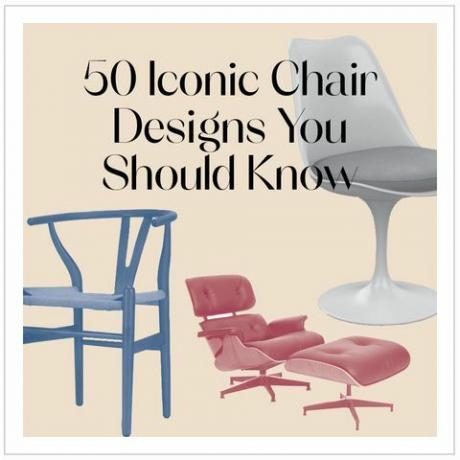 grafika ikonických návrhů židlí
