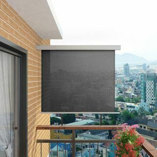 Balkonová boční markýza Multifunkční 150x200 cm šedá