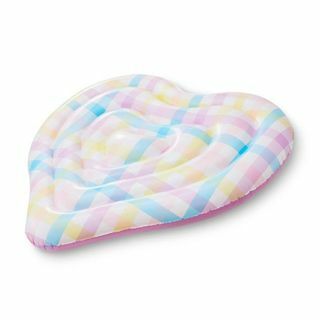 Nafukovací vodní plovák Rainbow Gingham Heart