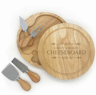 Personalizované prkénko na sýr se sadou nožů