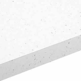 28mm Astrální bílá Laminátová lesklá pracovní deska se čtvercovými hranami