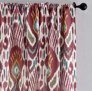 Ikat Print Curtain - Cool Multi