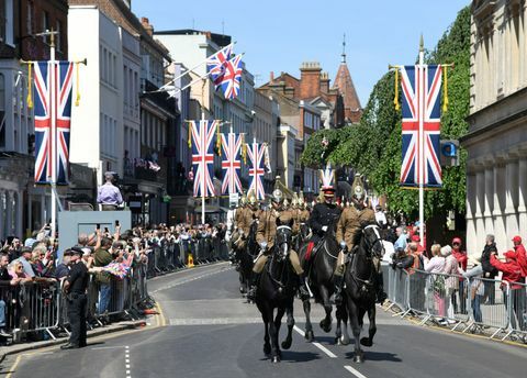 17. května 2018 ve Windsoru v Anglii se koná zkouška na průvod kočárů královských svateb