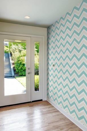 Inspirovaná tapeta Coloroll Chevron Teal