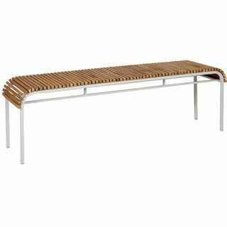 Rolio Natural 3 Seater Slatted Acacia Wood Bench