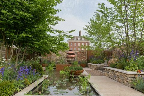 Zahrada Silent Gin Garden, kterou navrhl David Neale - prostor pro růst - Chelsea Flower Show 2018