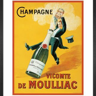 Vicomte de Moulliac Vintage plakát