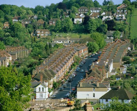 Velká Británie, Anglie, Surrey, Guildford, budovy