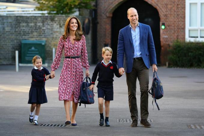 Prince William Kate Middleton školačka Prince George