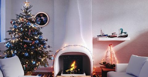 vánoční obývací pokoje z celého světa