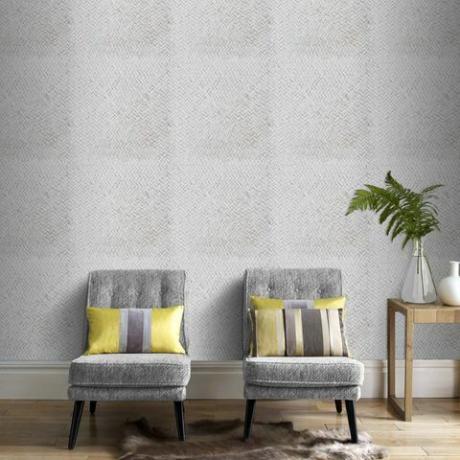 Graham and Brown Roomset - šedá stěna vzorovaná