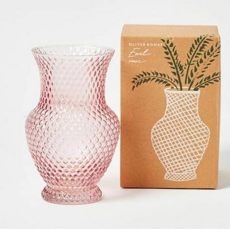 Skleněná váza Earl Pink