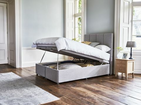 Willow & Hall The Braydon Storage Bed with Oxenwood Ottoman in Country Linen Zinc 1,434 £