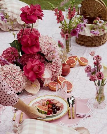 růžový piknik