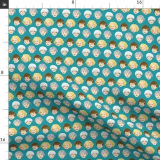 Teal Fabric Golden Girls