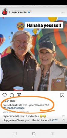 Joanna Gaines z HGTV přijímá výzvu FaceApp