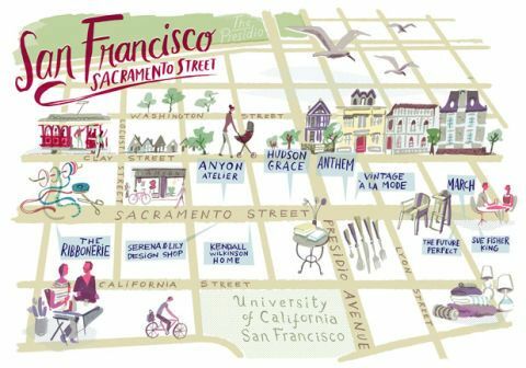 nákupní mapa san francisco