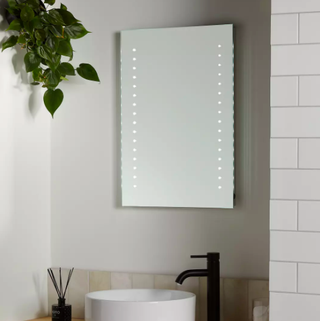 Pixel nástěnné osvětlené koupelnové zrcadlo