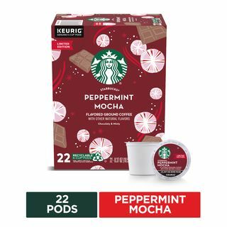 Kávové podnosy s příchutí kávy Starbucks Peppermint Mocha